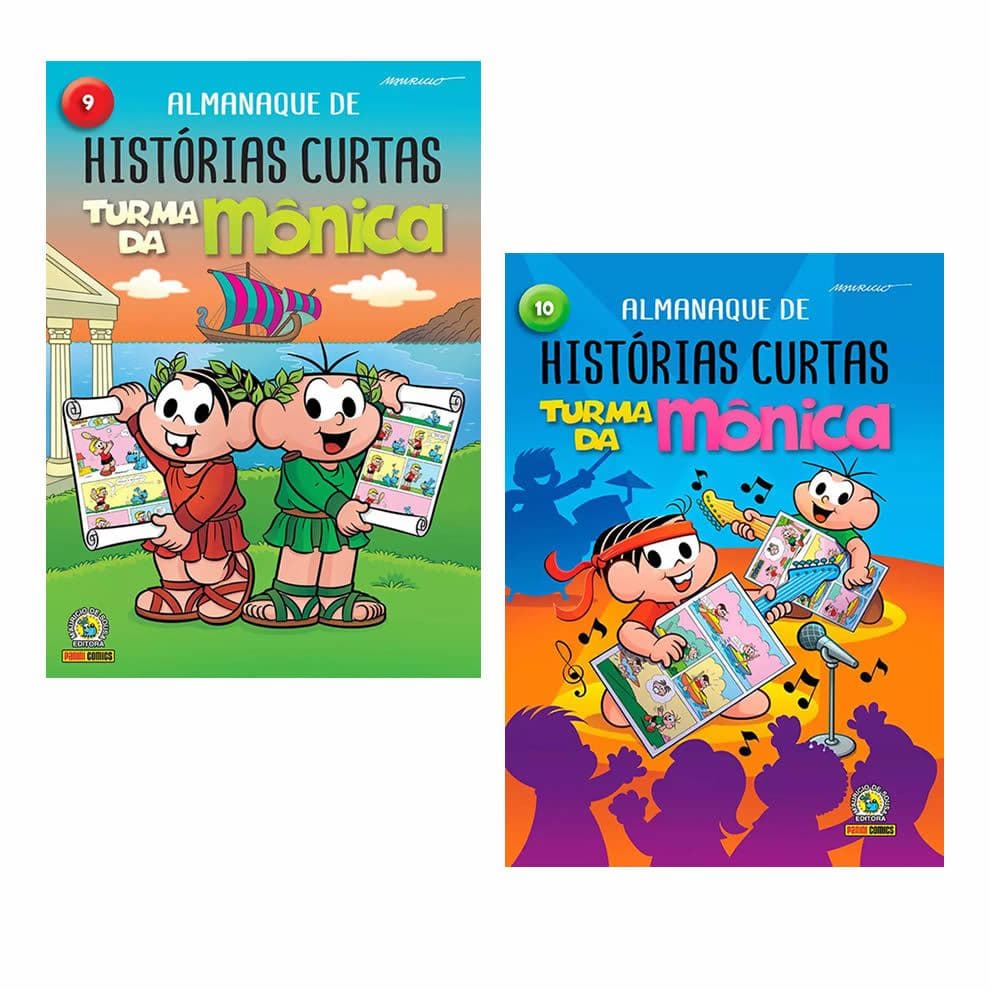 Kit 2 Almanaque De Histórias Curtas Da Turma Da Mônica Edição 9 e 10