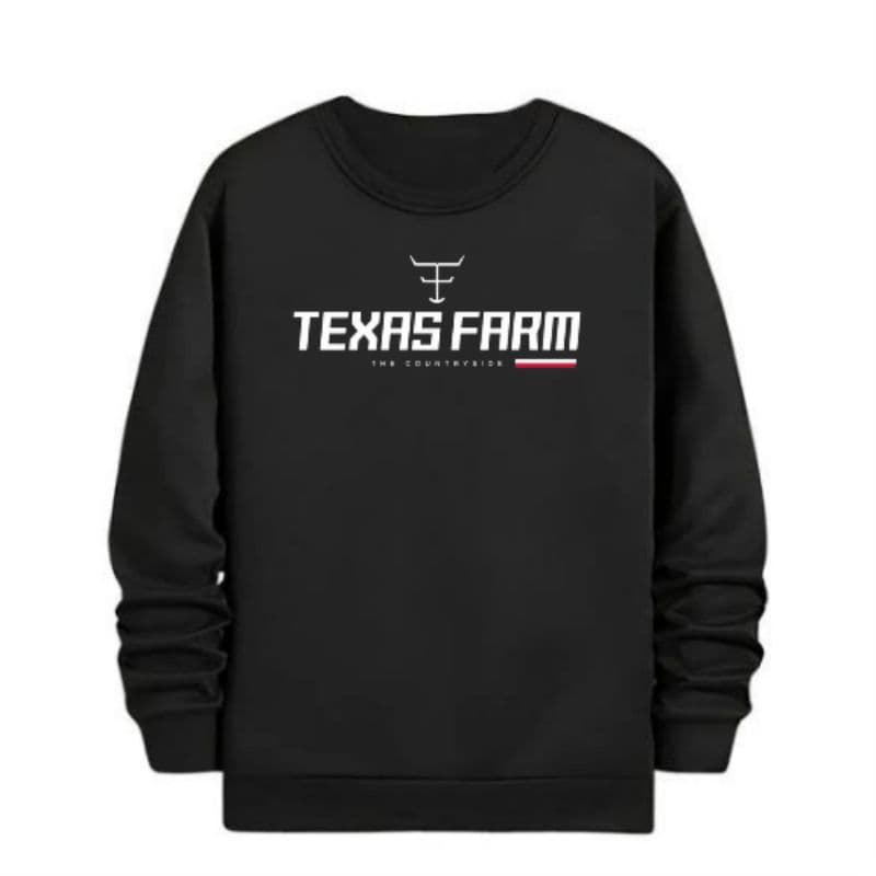 Blusa De Frio Moletom Careca Masculino Texas Farm Gola Redonda