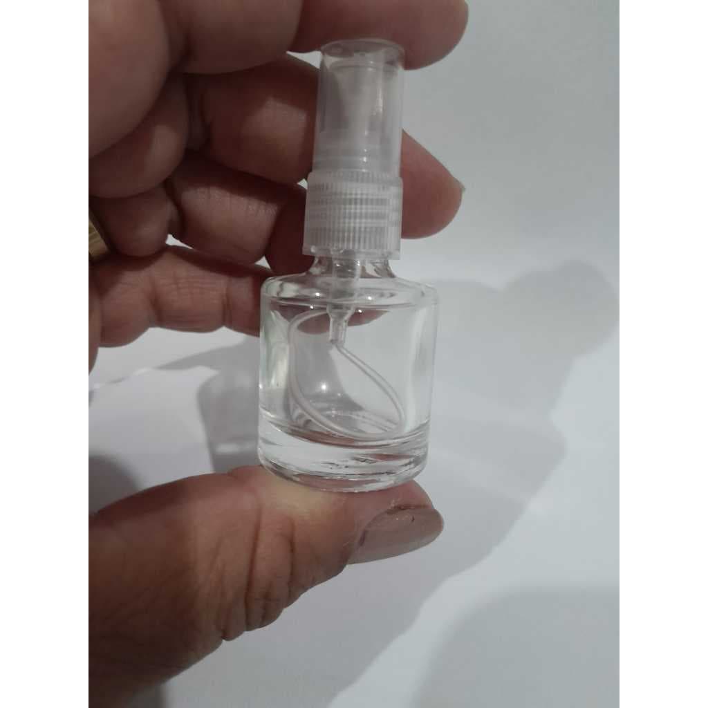 Ki 20unid. Frasco Vidro 08ml gordinho tampa spray, porta perfume, óleo unção, água Benta