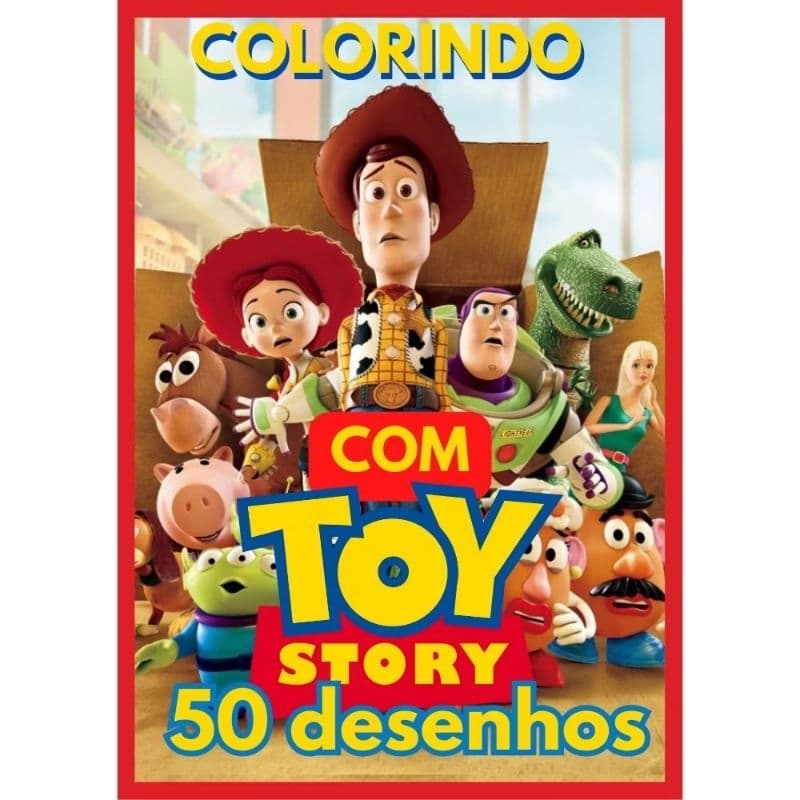 KIt 50 Desenhos Para Colorir Grandes Toys Story Envio Imediato