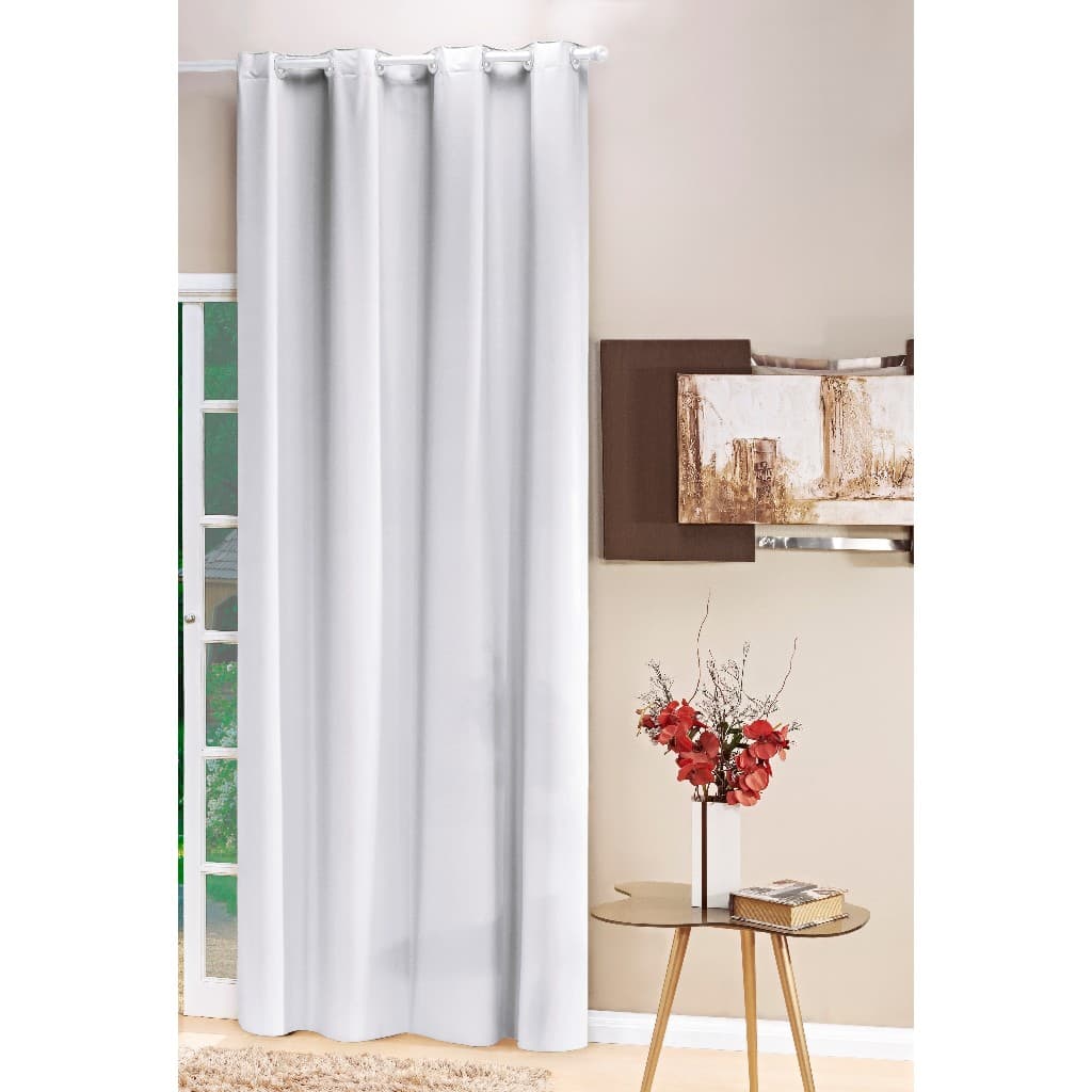 Cortina Blackout em PVC 1,40 x 2,30  Ihós Blecaute Veda Luz Janela Sala Quarto Copa Cozinha