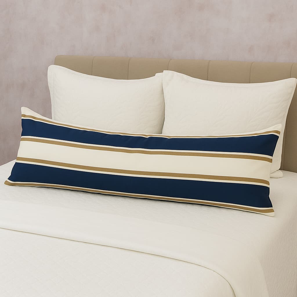Fronha de Corpo Xuxão c/ Zíper 1,30cm x 40cm Percal 180 Fios 80% Algodão