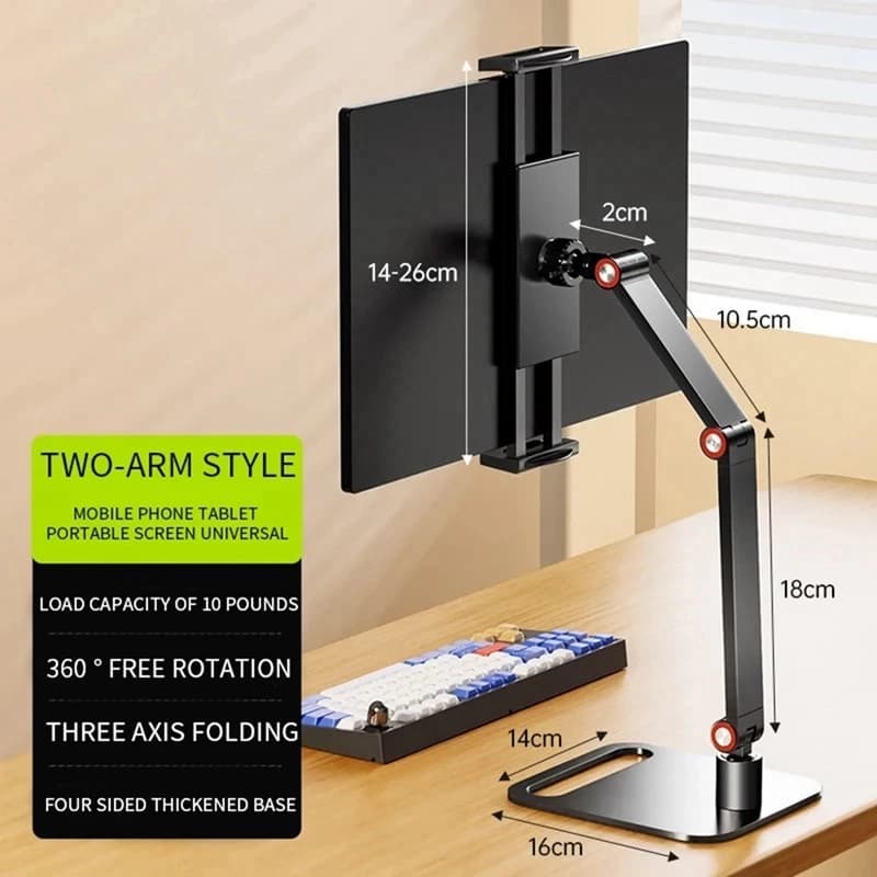 Suporte Para Monitor,12 À 17,3 , Ajustável, 360°, Estavel, Mesa , Articulado