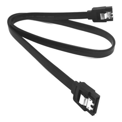 Cabo Sata SSD, HD Transferência de dados, Sata 3, Preto, Ponta Reta.