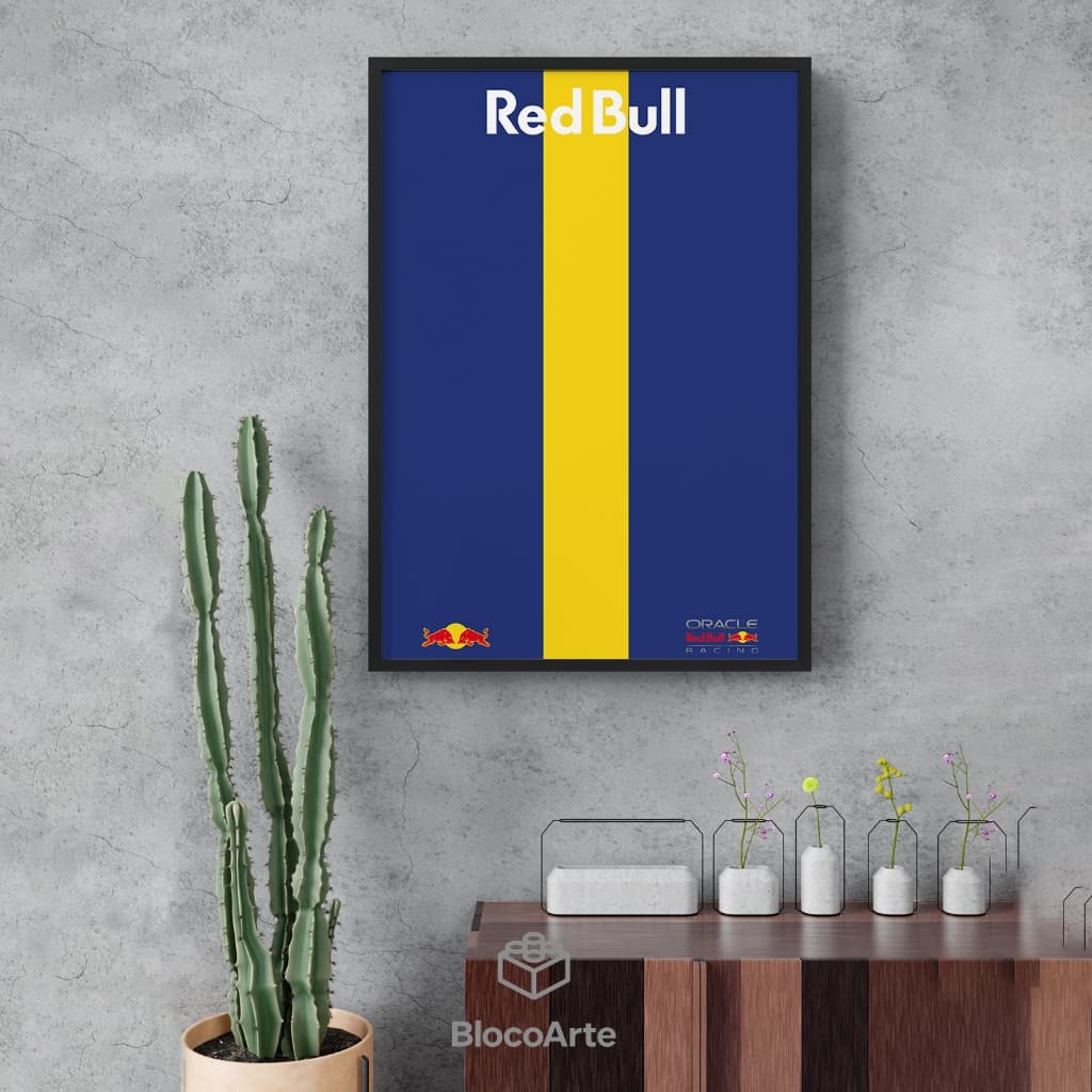 Pôster Expositor F1 Red Bull RB20 LEGO 50x70cm Fosco | Com ou Sem Suporte