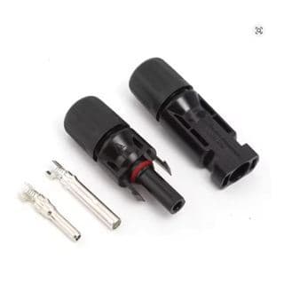 Conector MC6 Painel Solar Par Macho e Fêmea, Kit 4 unidades