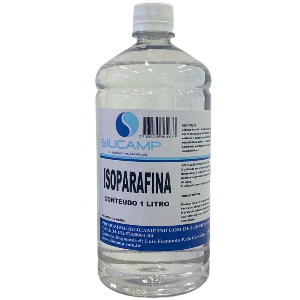 Isoparafina Incolor Pura Alta Pureza e Ecológica parafina liquida 1 Litro
