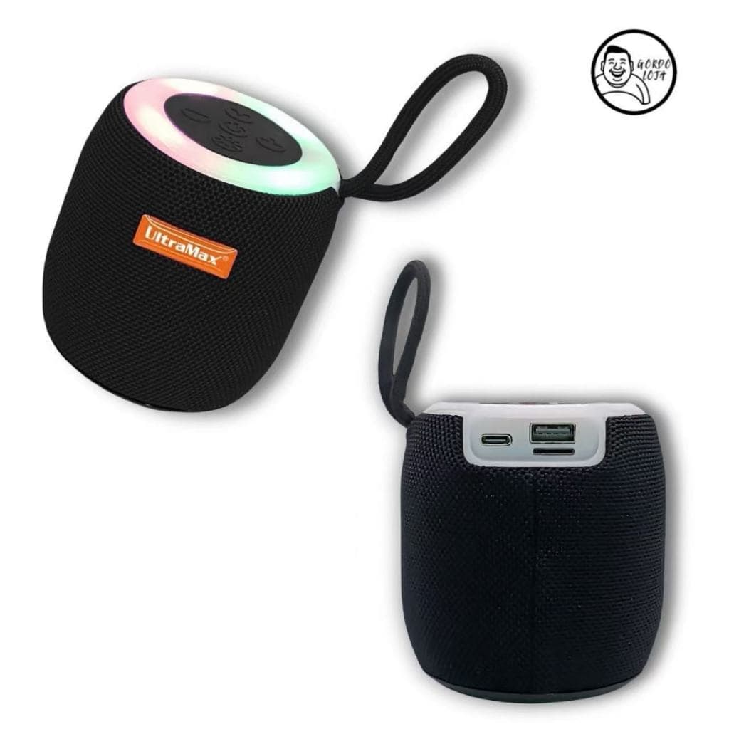 Caixa de som portátil RGB Bluetooth para áreas externas, mini caixa de som USB de 10 W