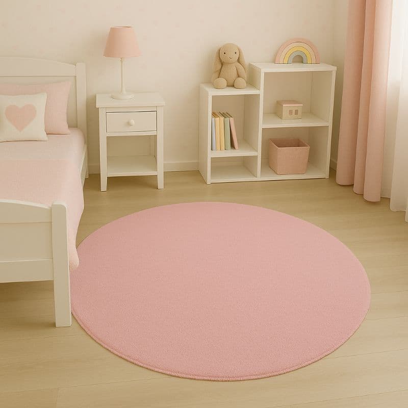 tapete quarto/sala  pelinho medida 1.40 de diâmetro base antiderrapante
