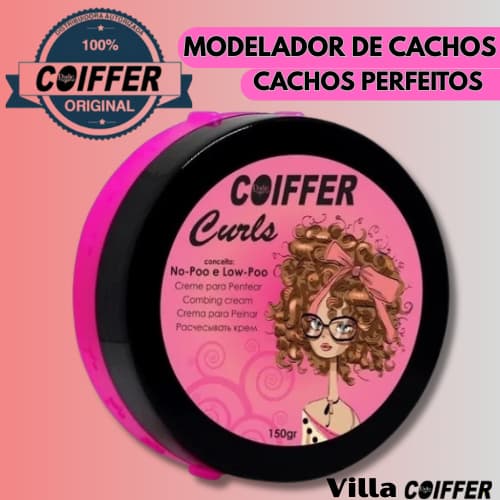 Creme De Pentear Curls Coiffer 150gr Modelador  Finalizador de Cachos profissional, Cachos Perfeitos
