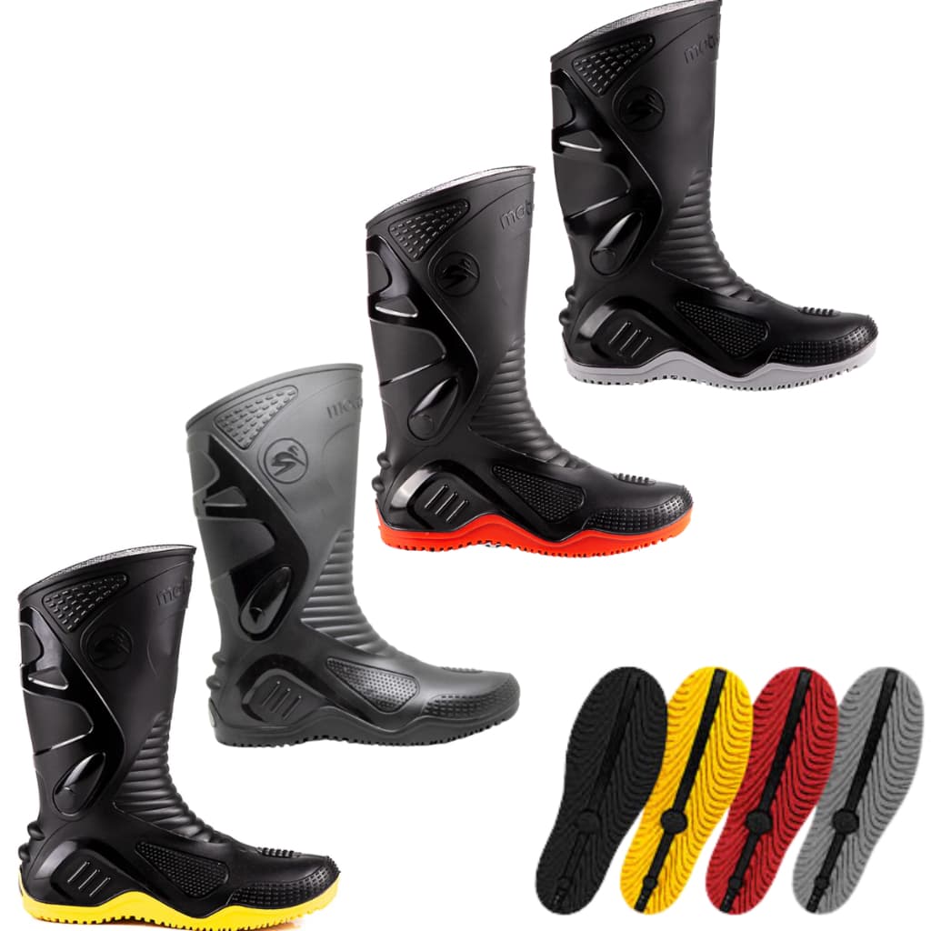 Bota Motosafe Bracol Motociclista Impermeável Pvc Motoqueiro Motoboy Unissex  Confortável Proteção