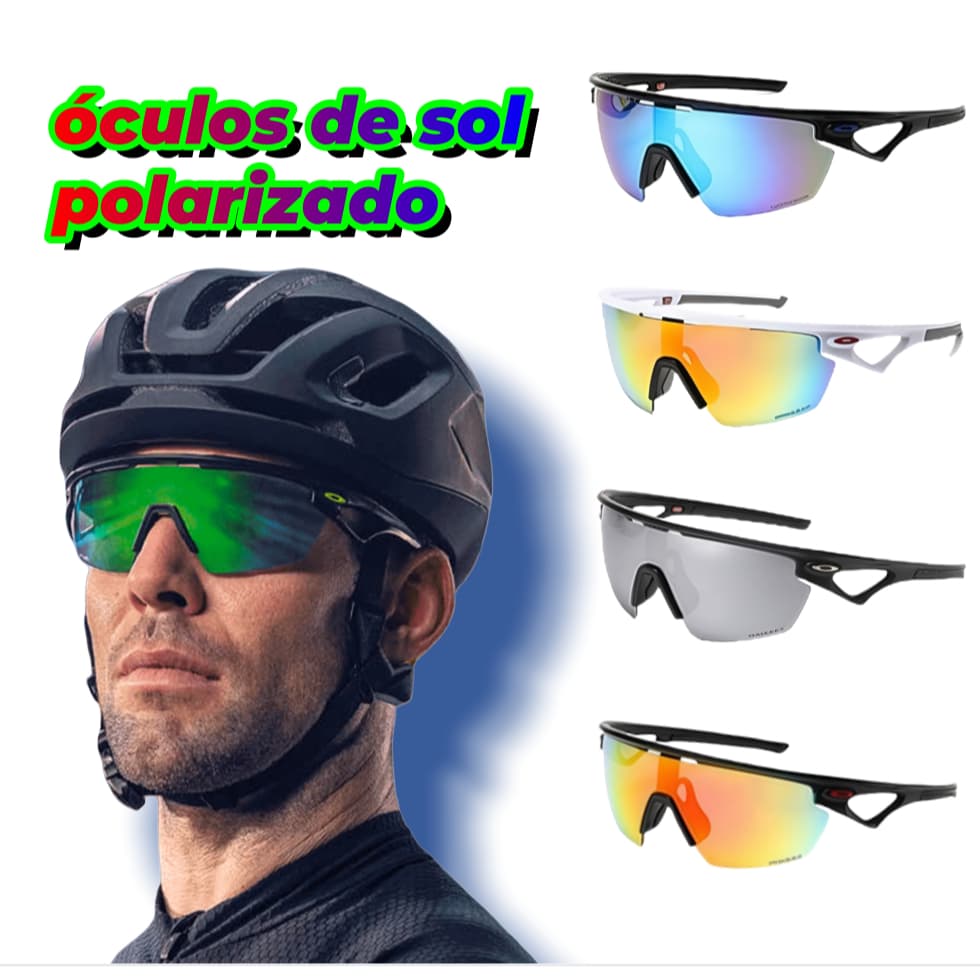 Óculos de Sol Esportivo Unissex UV400  Lente Polarizada Anti-Reflexo