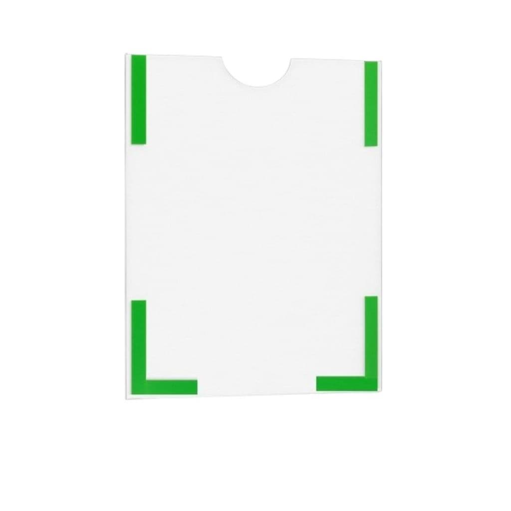 Display Vertical Porta Folha A4 Acrílico Parede/Porta p/ Avisos Comércios