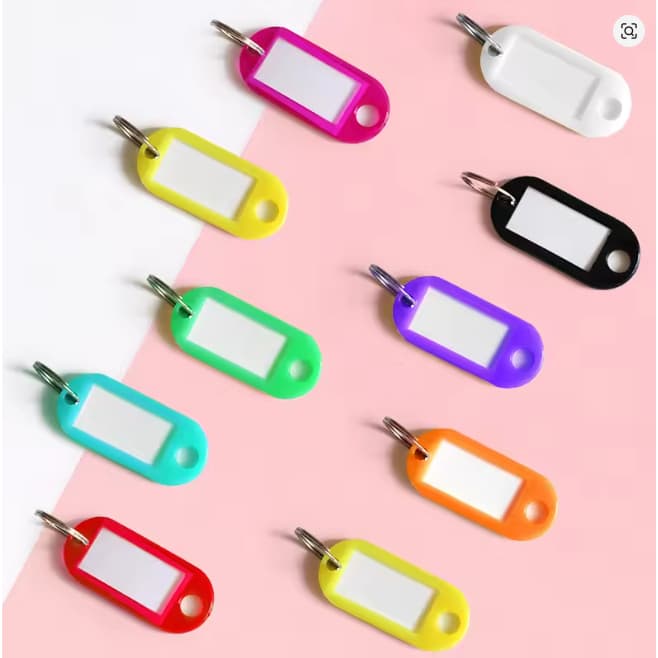 Kit 10, 20, 30, 40, 50 Chaveiro Organizador Identificador De Chaves ARREDONDADO