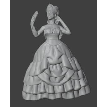 Miniatura de Oxum ( modelo 1 ) SEM PINTURA