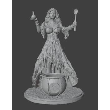 Miniatura de Pomba Gira ( modelo 3 ) SEM PINTURA