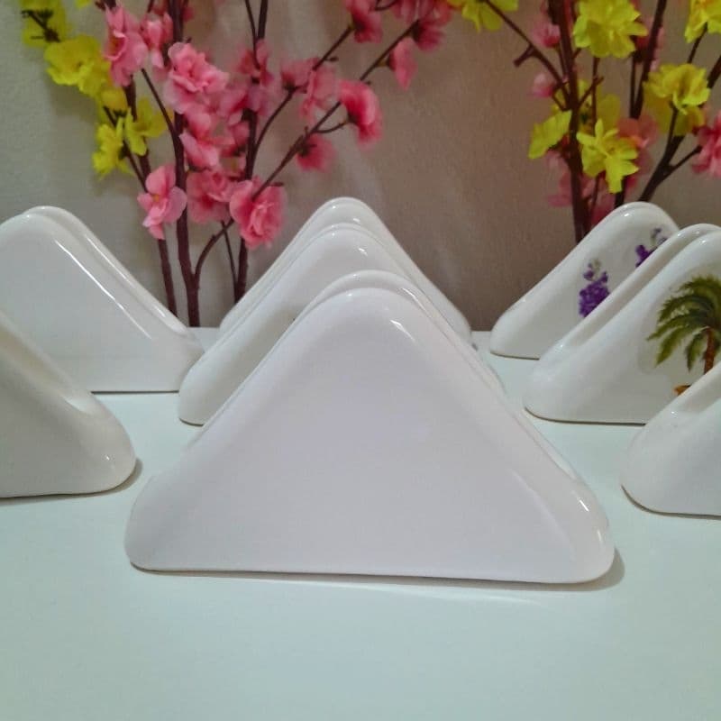 Porta Guardanapo de Mesa Balcão em Cerâmica Esmaltada