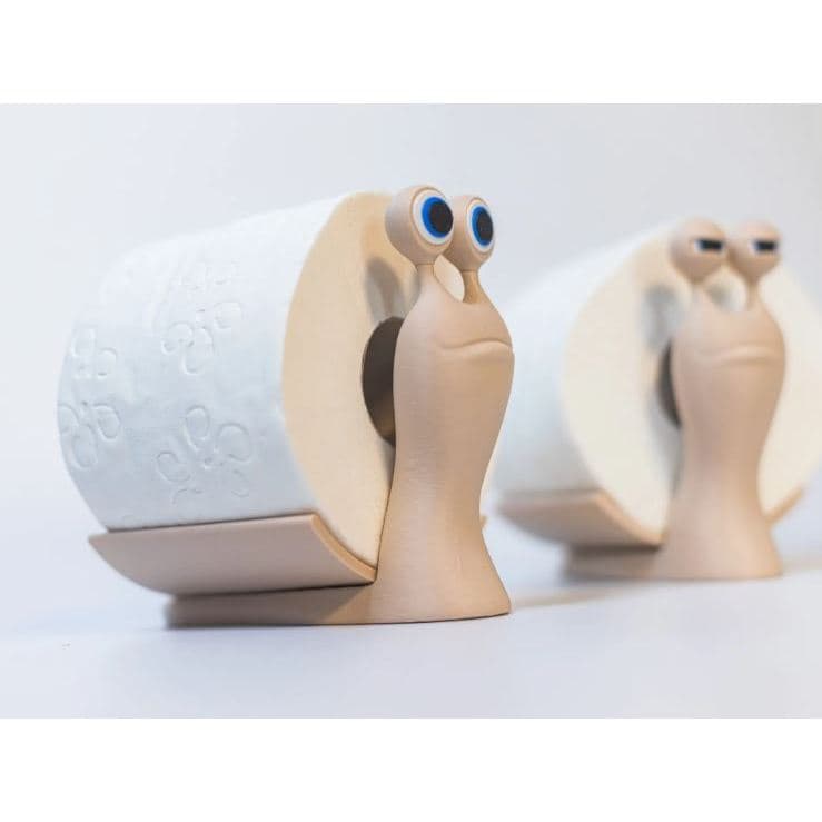 Suporte de Papel Higiênico Caracol em Impressão 3D