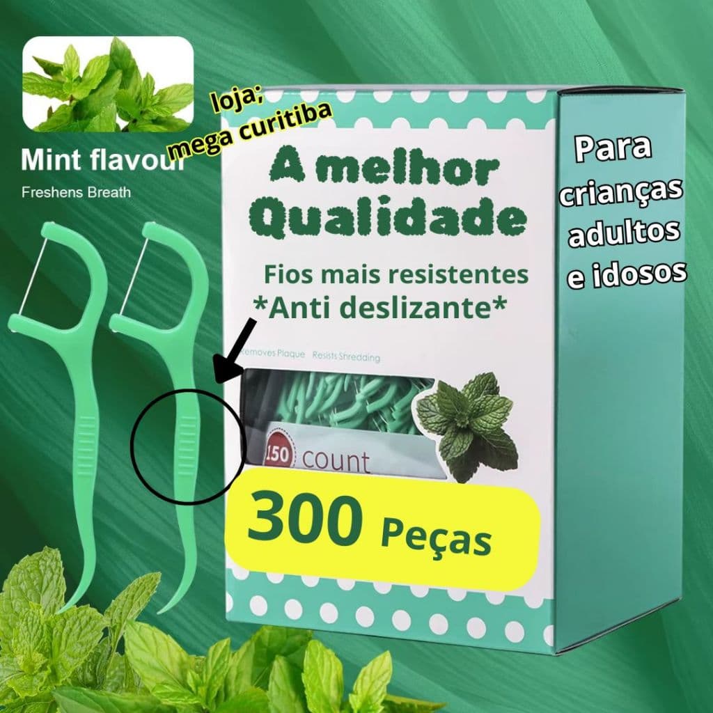 Fio dental infantil Profissional com Haste