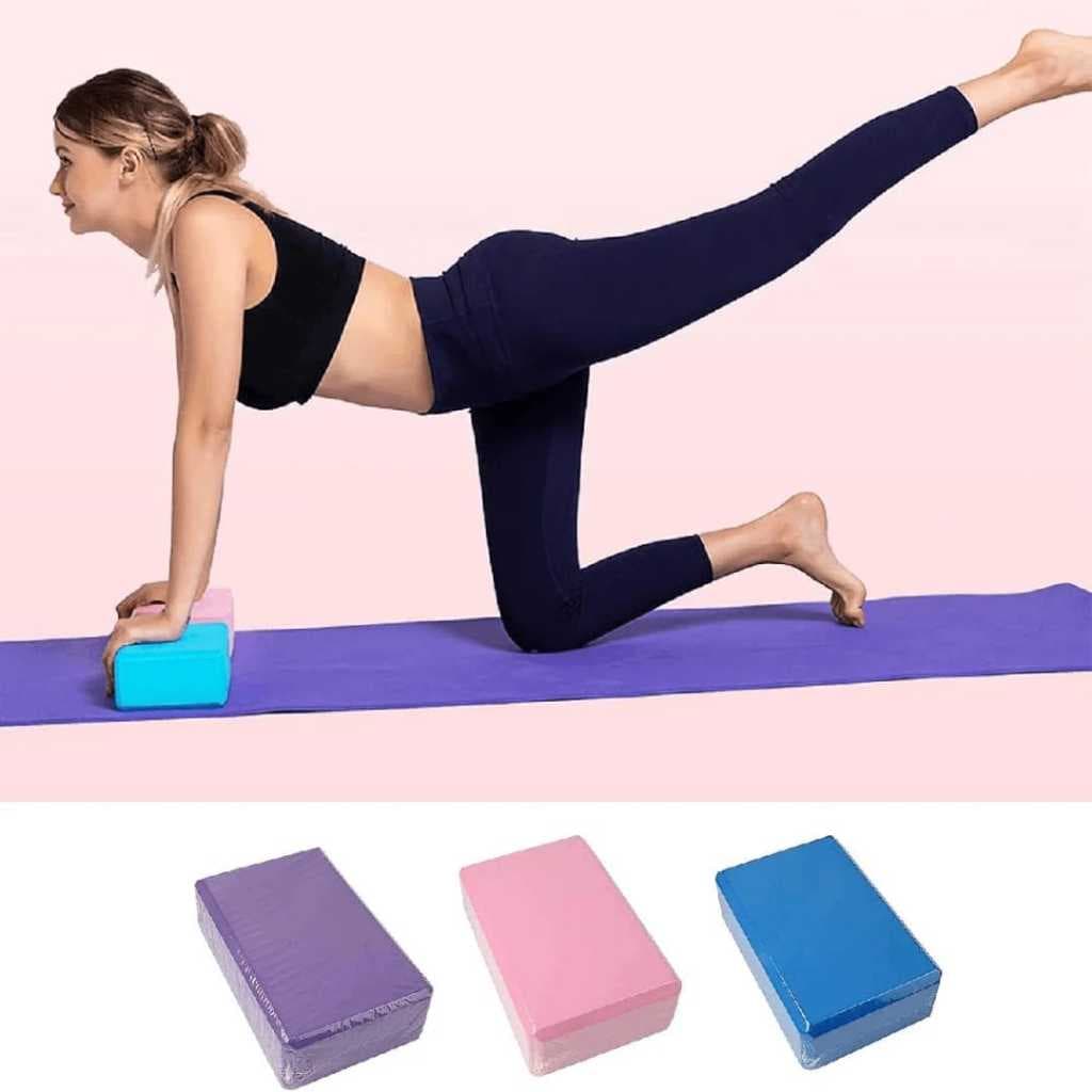 bloco ou tijolo de eva para pilates/yoga [ 22cm x 13cm x 6cm ] - SMILE LIFE 58 -