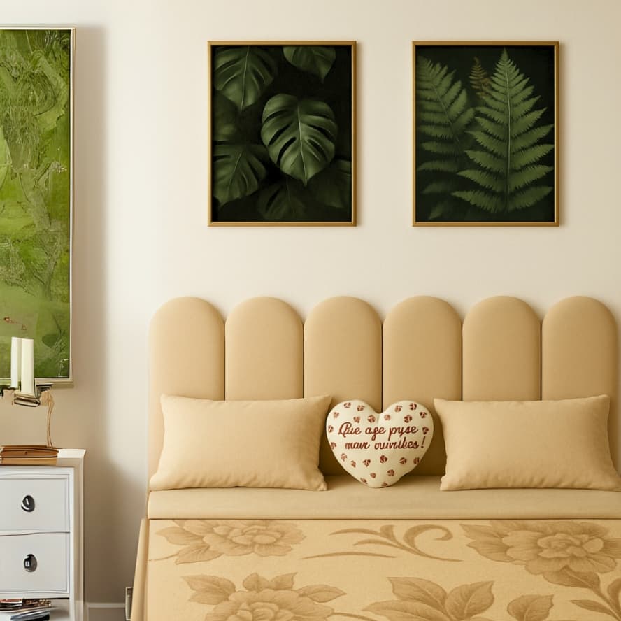 Kit 10 Cabeceira Cama de Casal Placas Modular Estofada 45X20 NUVEM