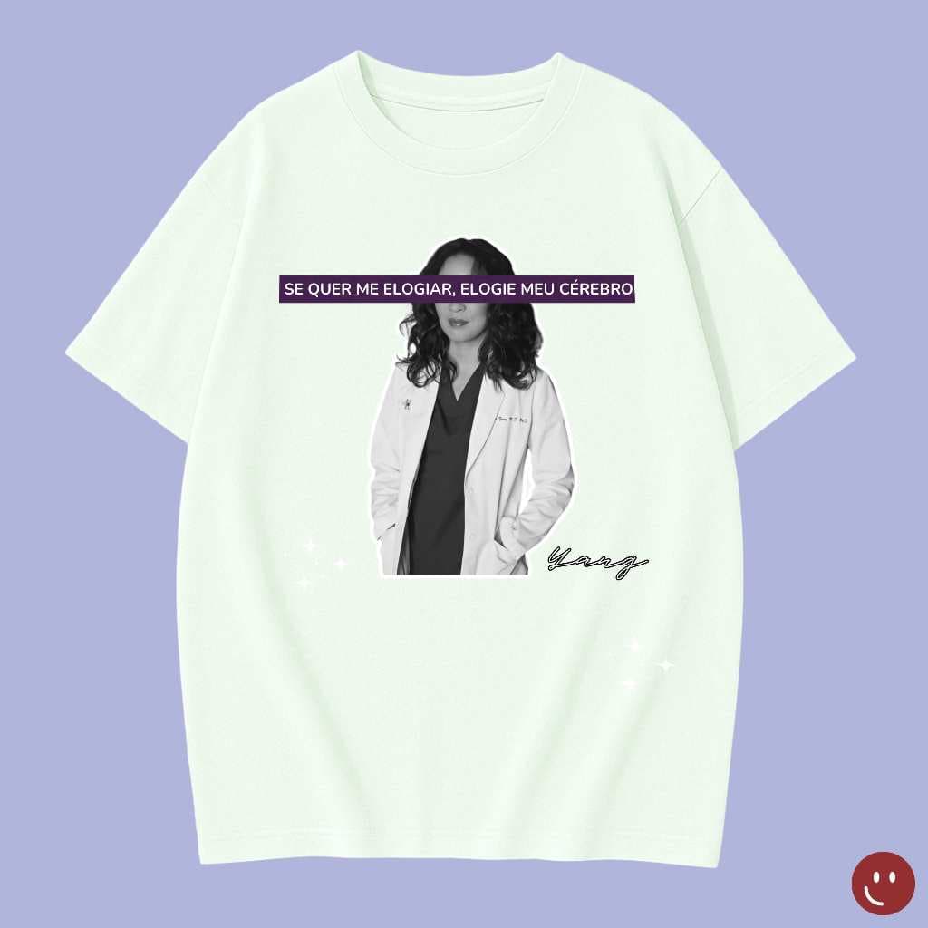 Camiseta Cristina Yang Grey’s Anatomy | Estampa  | Unissex 100% algodão