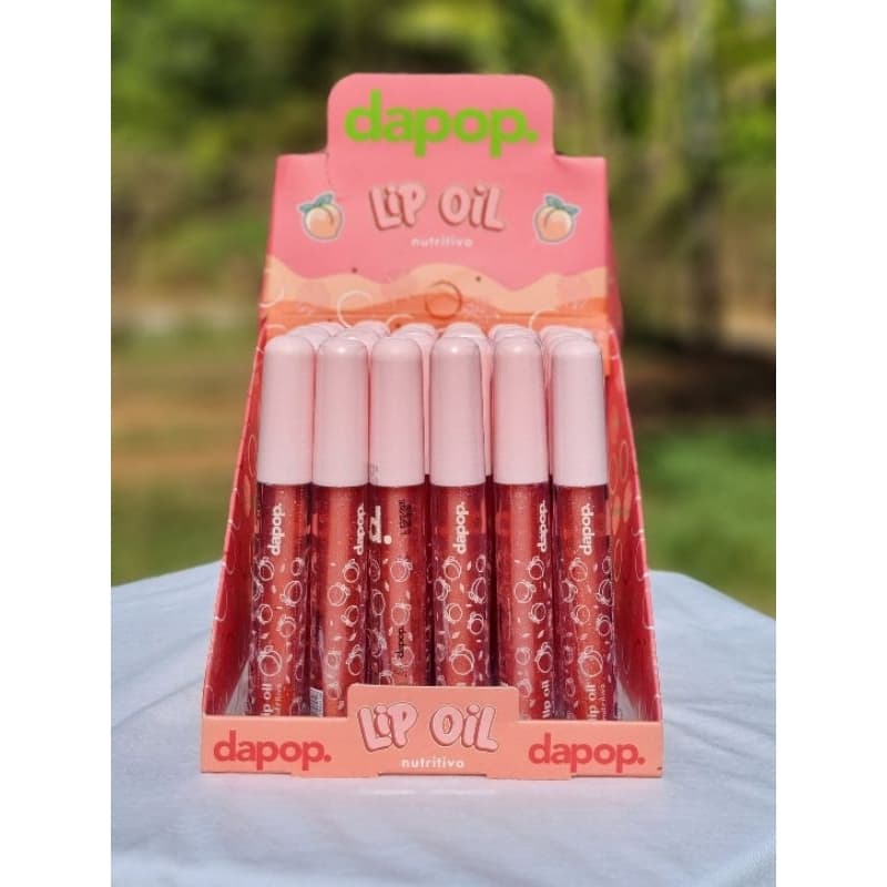 Lip Oil Nutritivo Pêssego Dapop - Gloss labial hidratante - Lip Oil hidratante Gloss