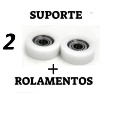 2 Suportes + 2 Rolamentos 608 p/Ventiladores caso queira substituir as buchas de 8mm.