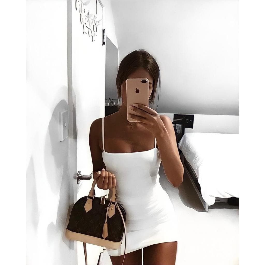 Vestido Tubinho De Alcinha Curto Com Bojo Removivel