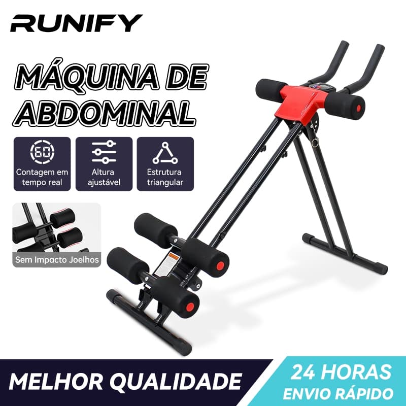 Máquina de Cintura e Abdominal Portátil com 4 Níveis de Ajuste