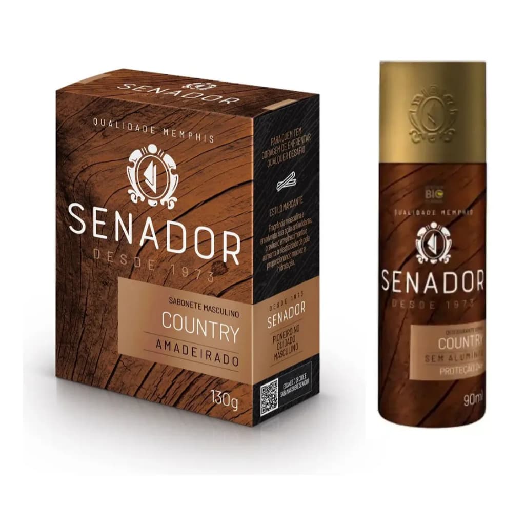 Kit Senador Country Sabonete + Anti Transpirante