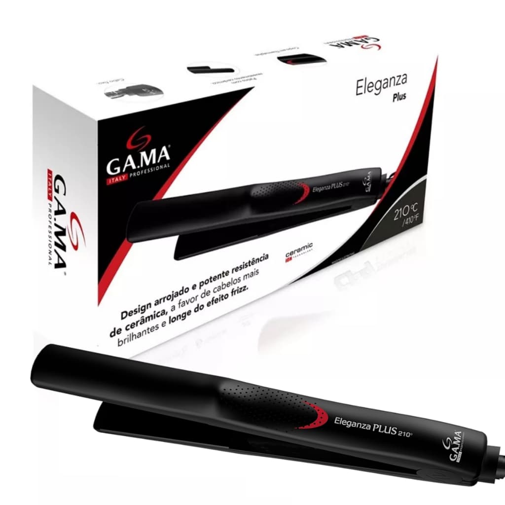 Prancha De Cabelo Gama Italy Ion Plus Ceramica 410ºf Profissional Chapinha Alisadora Bivolt