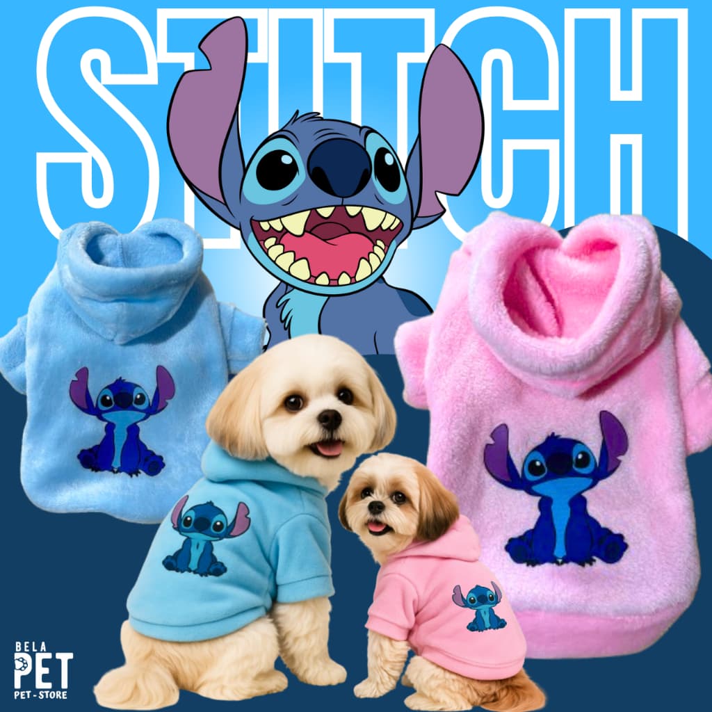 Moletom Fleece Stitch - Roupa Stitch Para Pet