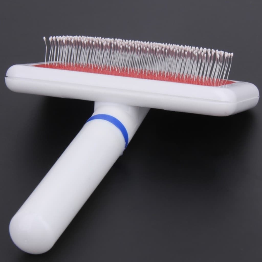 Escova Pente Rasqueadeira p/ Pet – Remove Pelos e Oferece Massagem Relaxante p/ Cães e Gatos LR-0091