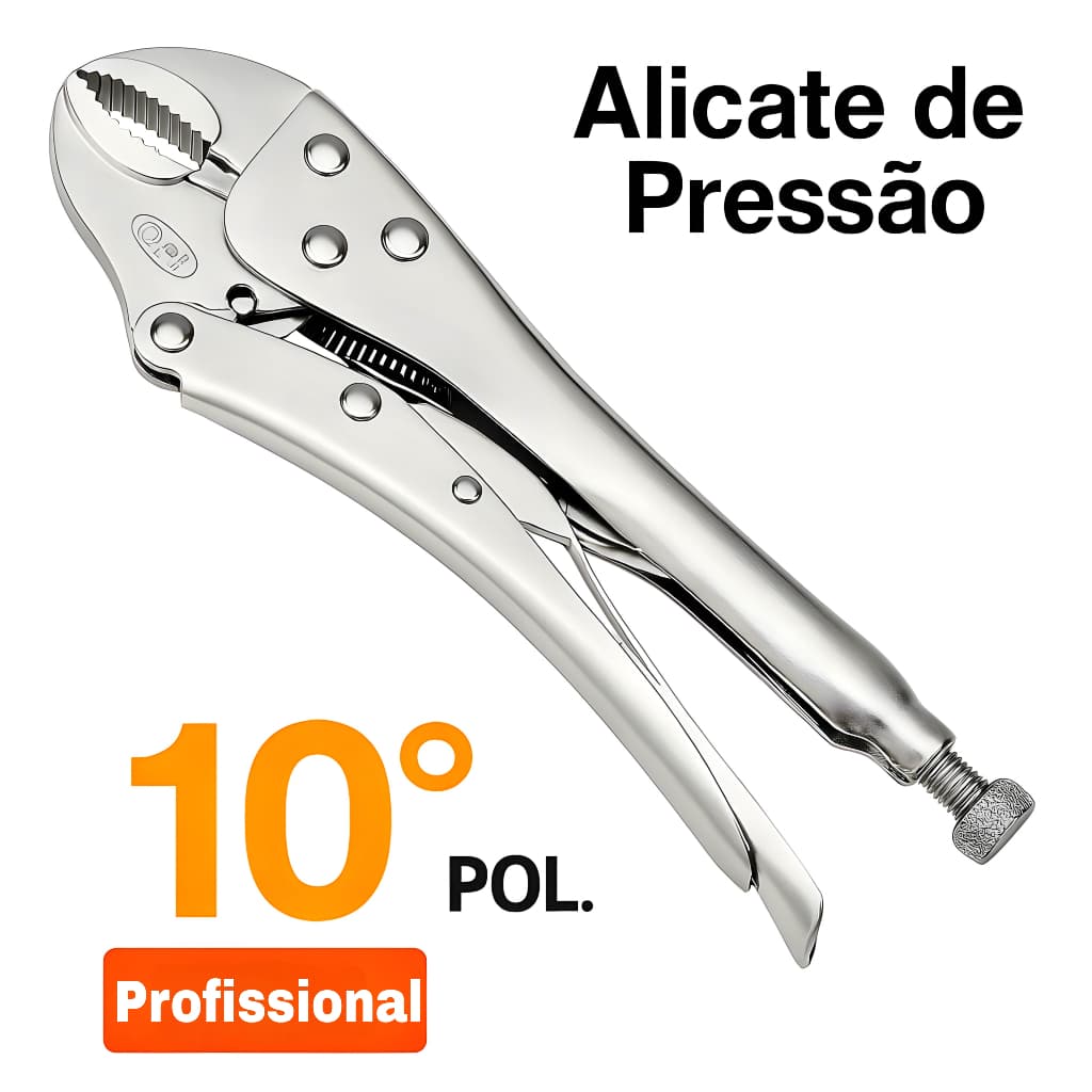 Alicate De Pressão Profissional 10 Polegadas Aço Carbono Goal
