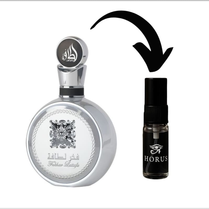 Perfume Fakhar Platin/Prata Masculino - 2ML - 5ML - 10ML - Perfume Original Árabe Cheiroso