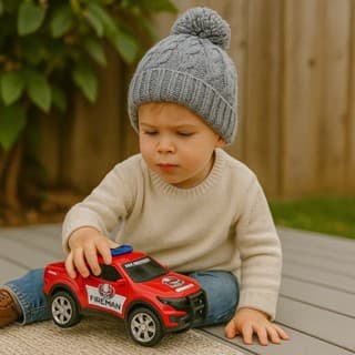 Caminhonete Bombeiro Carrinho Motinha Presente Criança Veículos Boneco Robô Brinquedo