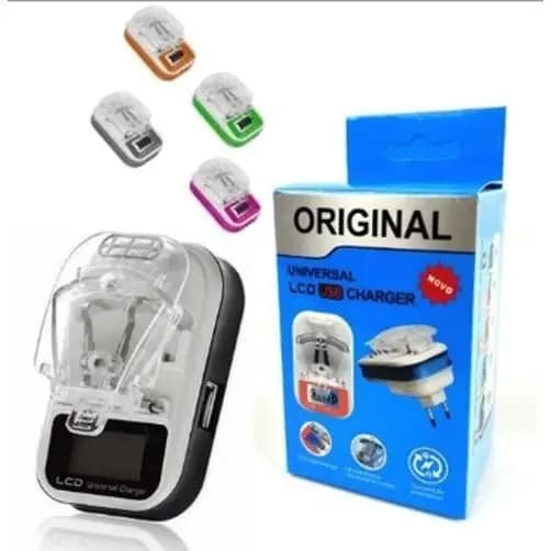 Carregador de Baterias Universal Sumexr SX0055 LCD USB Charger