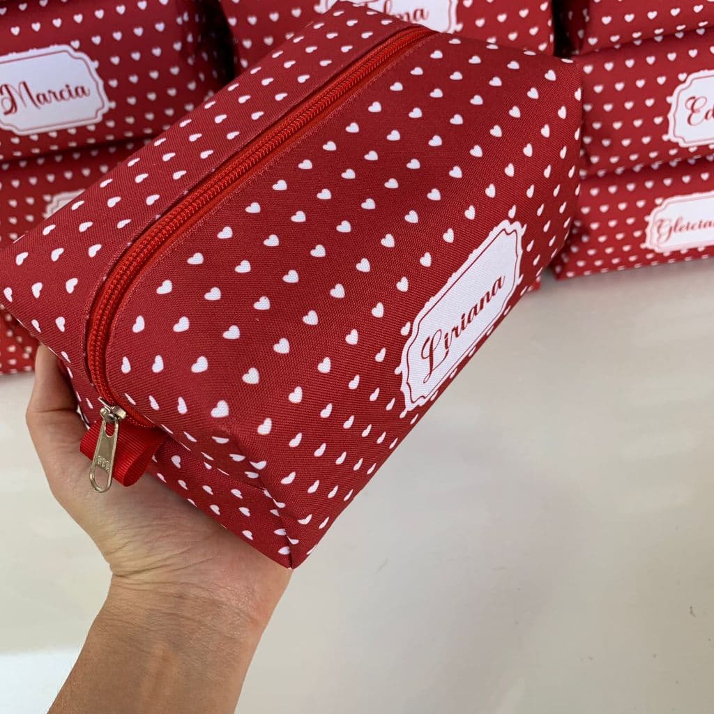 15 Necessaire Personalizadas Box G Lembrancinha Logo ou Nome