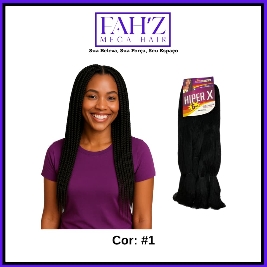 Cabelo Jumbão Super Jumbo 400gr Box Braid Tranças ou Gypsy Braids Jumbo Para Tranças 400g Super X