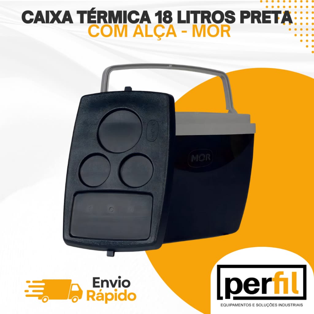 CAIXA TERMICA 18L PRETA - 25108180 MOR