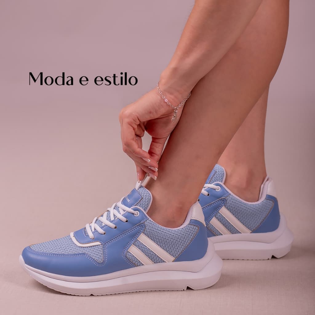 Tênis Feminino Clássico Leve Confortável Para o Dia a Dia WIKIshoes