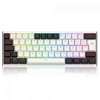 Teclado Magnético Redragon Fidd RGB 60% com Switch Pink