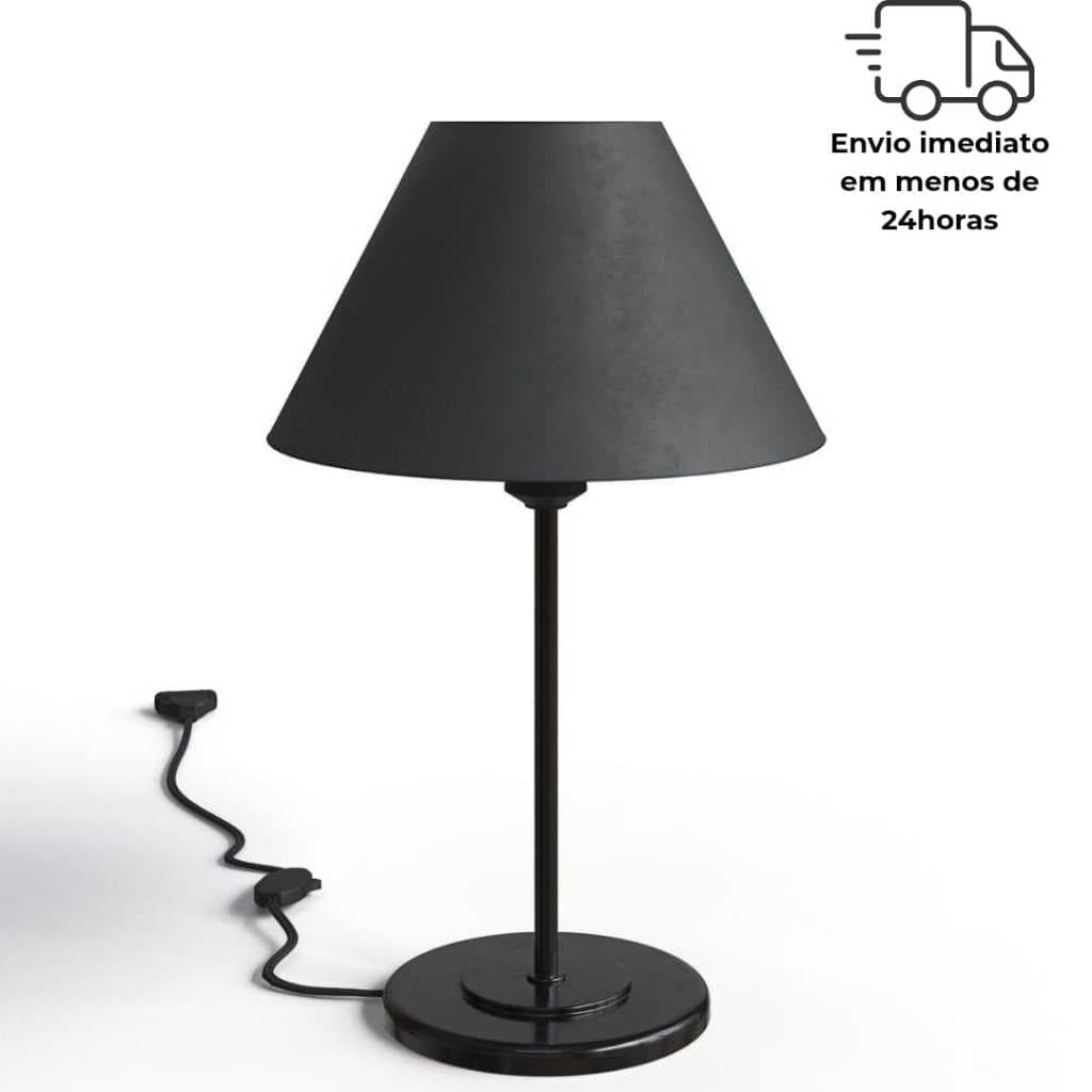 Luminária De Mesa Abajur Com Cúpula Decoração Quarto Escritório Sala Moderno Clean