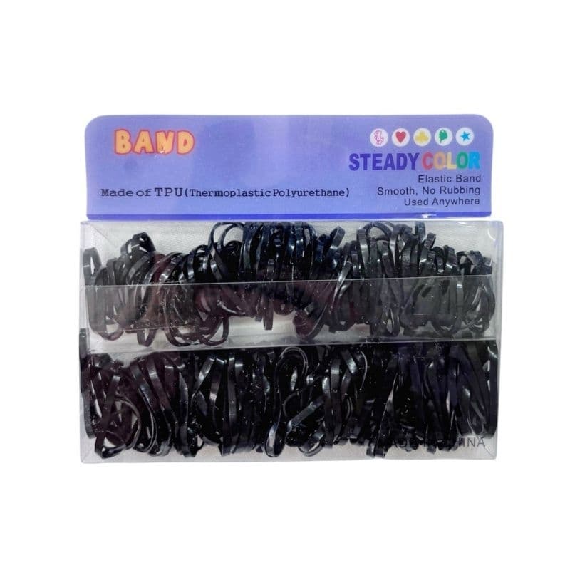 Estático de Cabelo Silicone Infantil Transparente/Colorido/Preto - Cabelo