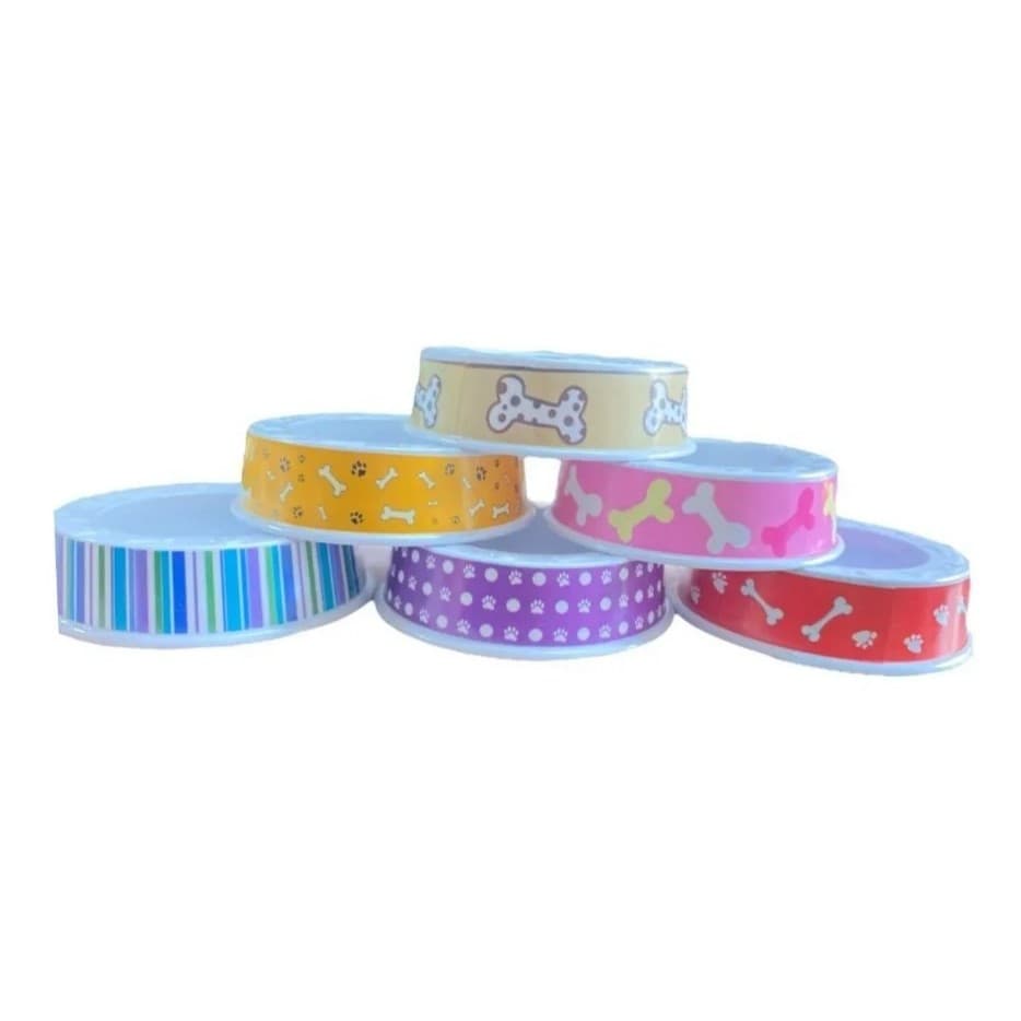 Kit Com 2 Comedouro / Bebedouro Pet Cachorro 500ml (CORES SORTIDAS)