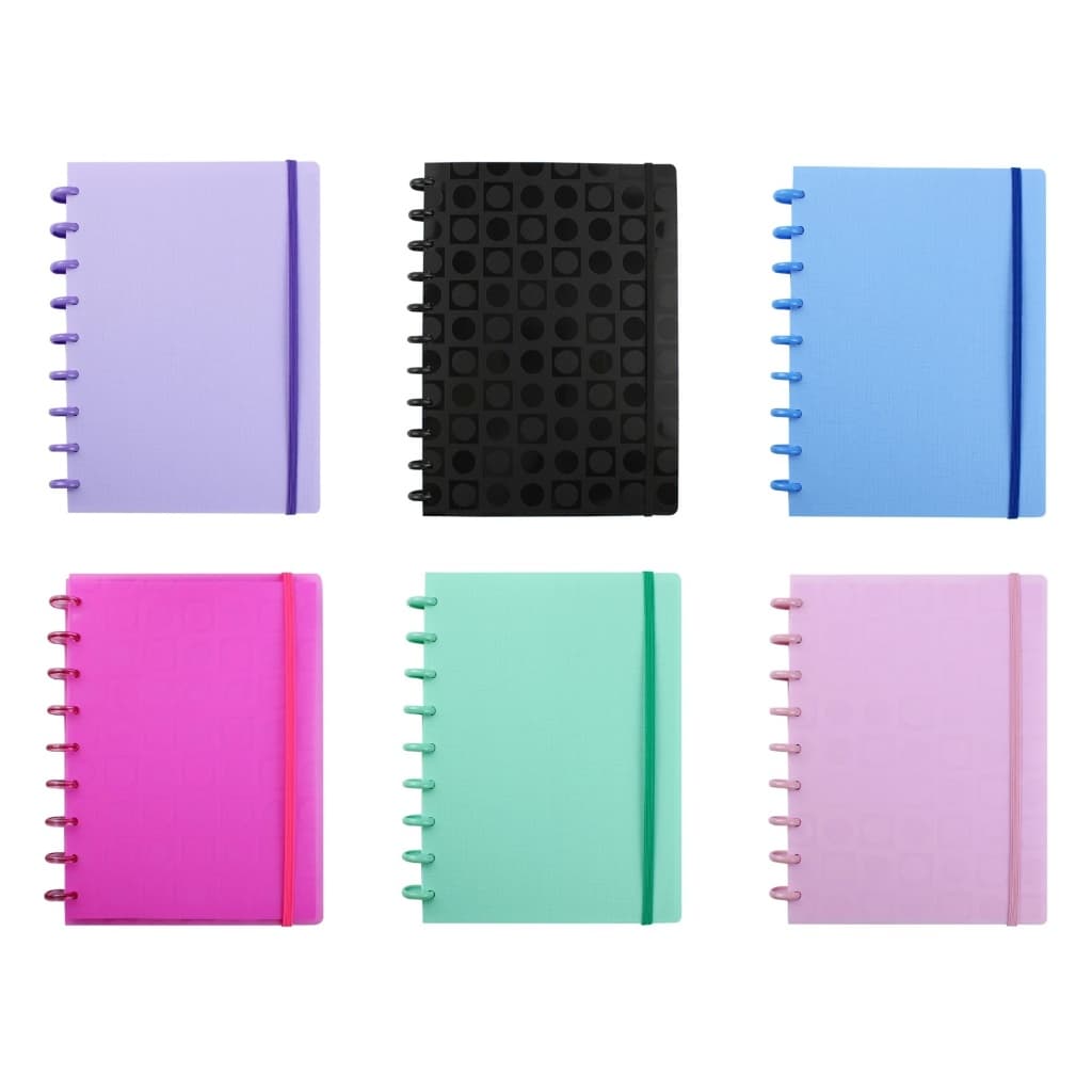 Promoção Caderno de Disco Inteligente Médio 80 Folhas Pautadas (Escolher a cor da capa)