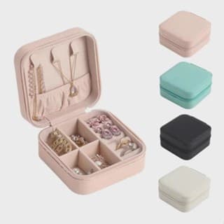Porta Joia De Bolsa Para Viagem Portátil/ caixa de armazenamento/bolsa/anel/colar