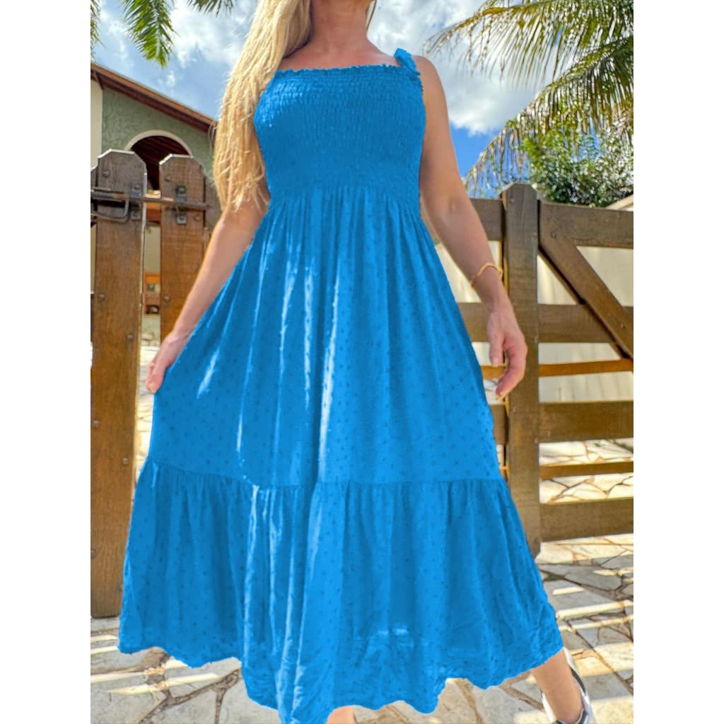 Vestido Plus Size De Alcinha Para Grávida Gestante Leve E Soltinho