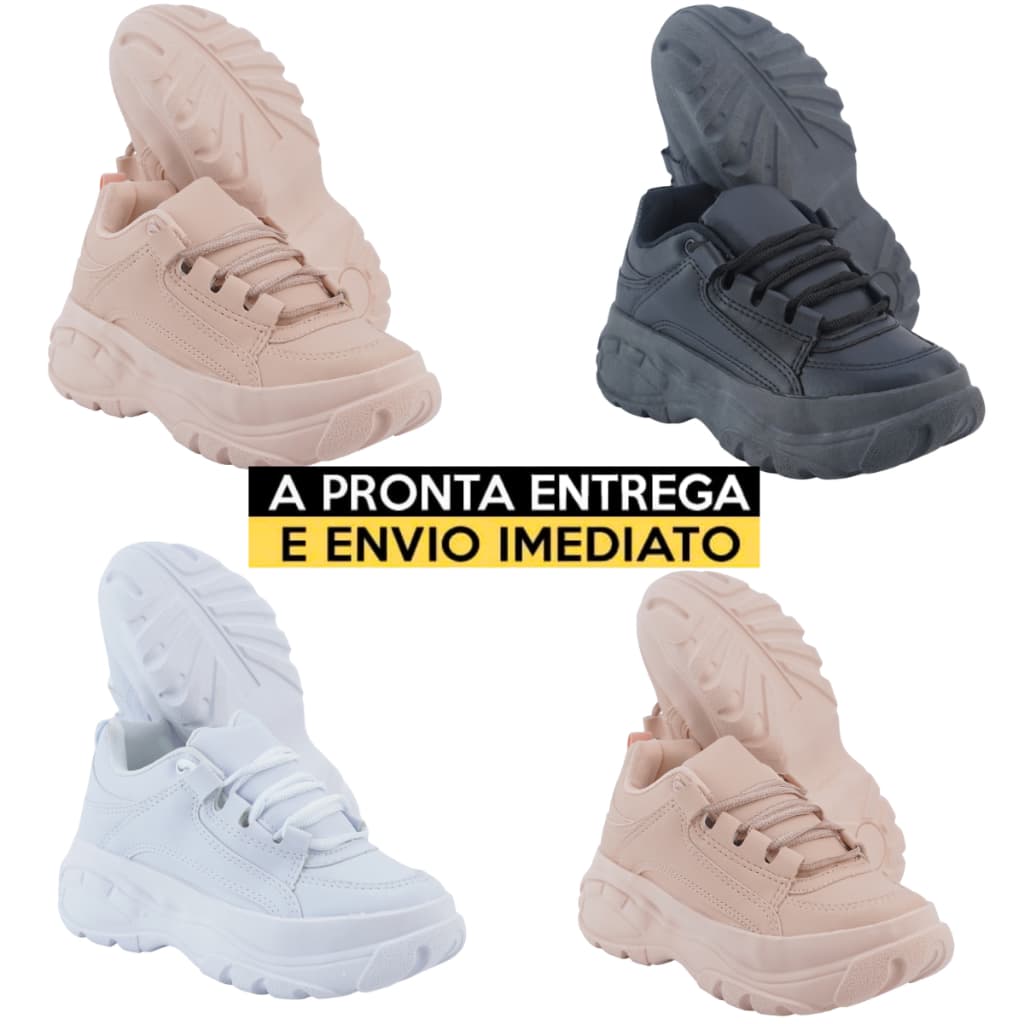Tênis Buffalo Plataforma Feminino Estilo Blogueira Envio Rápido e Barato
